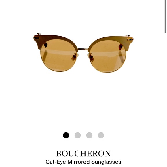 Boucheron Accessories - Boucheron BC0039S 002 Gold/Brown Lens 52mm Sunglasses beautiful sunglasses new